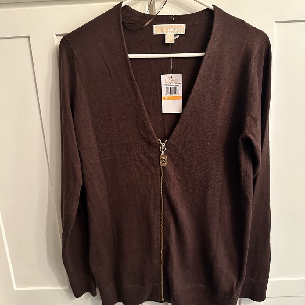 NWT Michael Kors zip up sweater - Picture 4 of 4
